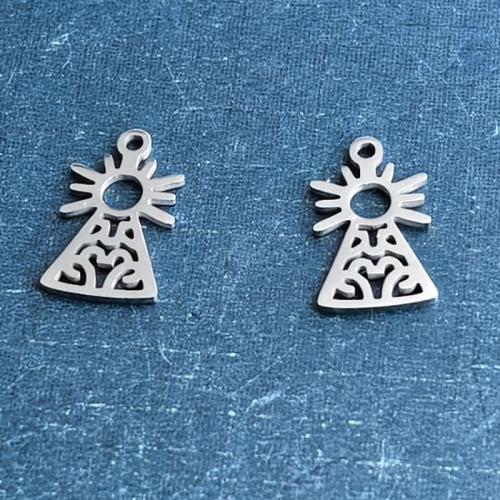 Colgantes de titanio, Partículas de acero, sol, chapado, Bricolaje & hueco, más colores para la opción, 9x16x1.2mm, Vendido por UD