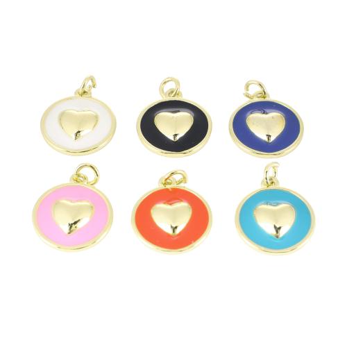 エナメル真鍮のペンダント, 銅, 楕円, ゴールドメッキ, DIY, 無色 売り手 パソコン