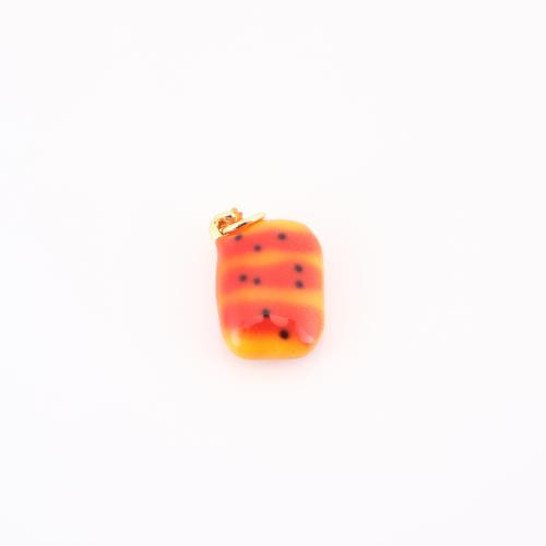 エナメル真鍮のペンダント, 銅, パン, ゴールドメッキ, DIY 売り手 パソコン