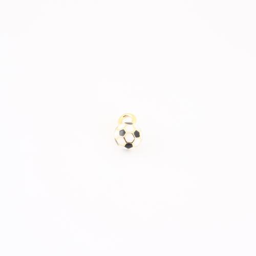 エナメル真鍮のペンダント, 銅, サッカー, ゴールドメッキ, DIY 売り手 パソコン