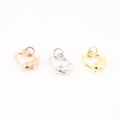 真鍮ハートペンダント, 銅, ウィングド ハート, メッキ, DIY & くり抜き, 無色 売り手 パソコン