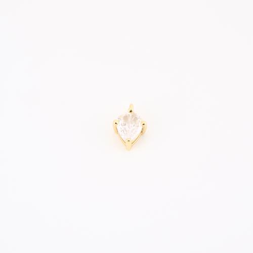 キュービックジルコニアマイクロパヴェブラスペンダント, 銅, ゴールドメッキ, DIY & マイクロパヴェジルコニア 売り手 パソコン