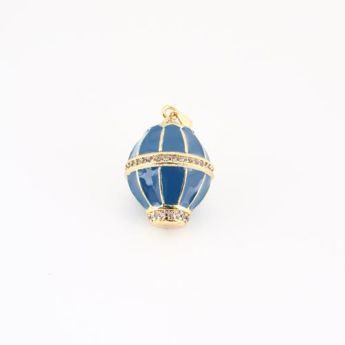 キュービックジルコニアマイクロパヴェブラスペンダント, 銅, ゴールドメッキ, DIY & マイクロパヴェジルコニア & エナメル 売り手 パソコン