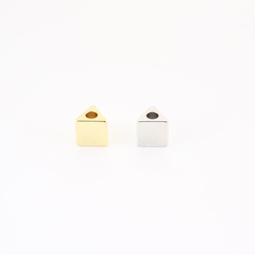 Brass Spacer Beads, Triangle, plated, DIY 