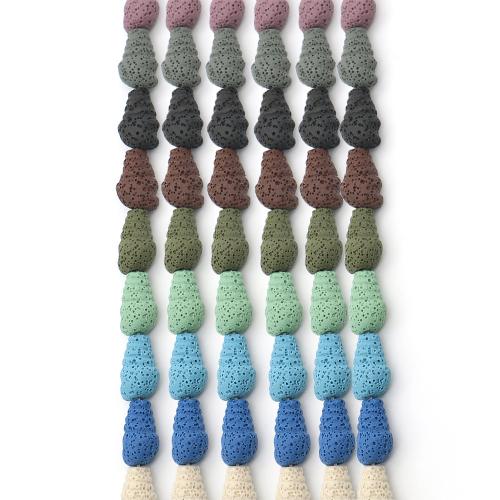 Multicolor Lava Beads, Conch, DIY Approx 38 cm 
