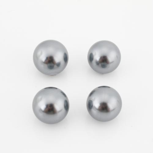South Sea Shell Beads, Shell Pearl, Round, DIY & half-drilled Approx 1.5mm 