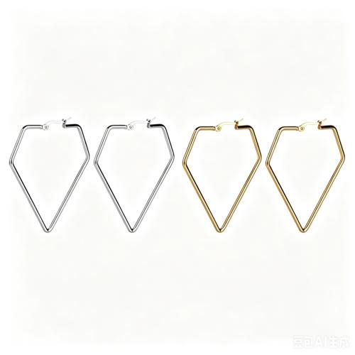 304 Stainless Steel Lever Back Earring, Geometrical Pattern, plated, fashion jewelry & Unisex 