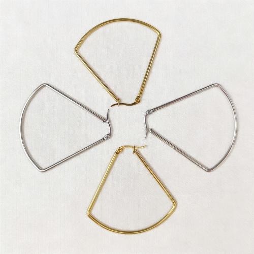 304 Stainless Steel Lever Back Earring, Geometrical Pattern, plated, fashion jewelry & Unisex 