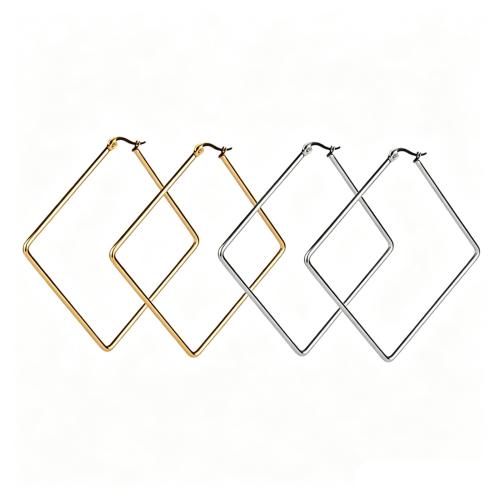 304 Stainless Steel Lever Back Earring, Geometrical Pattern, plated, fashion jewelry & Unisex 