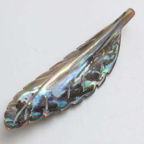 Shell Decoration, Abalone Shell, Feather, Carved, DIY & no hole 