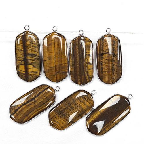 Gemstone ювелирные изделия Кулон, Полудрагоценный камень, Геометрический узор, Платиновое покрытие платиновым цвет, DIY & различные материалы для выбора продается PC