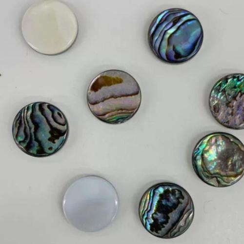 Abalone Shell Cabochon, Round, DIY 