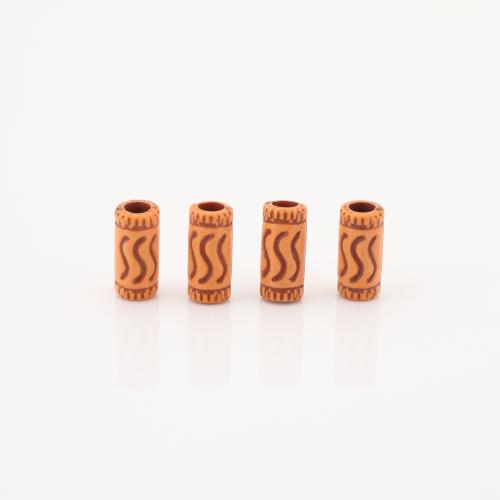 Bijoux Perles en résine, tube rond, DIY Vendu par lot