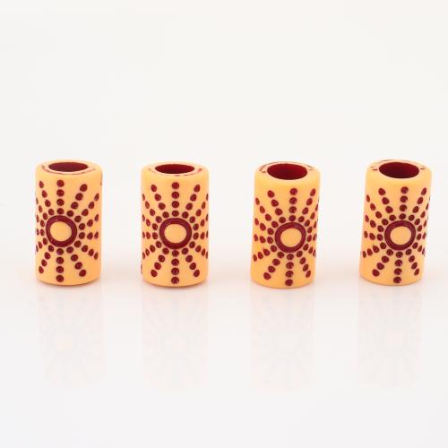 Bijoux Perles en résine, tube rond, DIY Vendu par lot