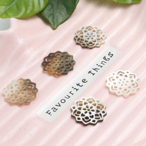 ブラック シェル ペンダント, 貝, 花形, 彫刻, DIY & くり抜き, 15.2mm, 売り手 パソコン
