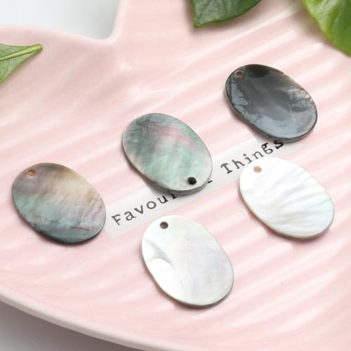 ブラック シェル ペンダント, 貝, フラットオーバル, DIY, 25.3mm, 売り手 パソコン
