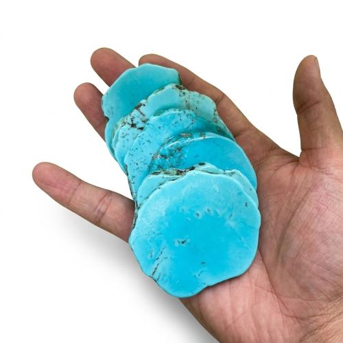 Natural Turquoise Beads, irregular, DIY, turquoise size 50-55x5-7mm [