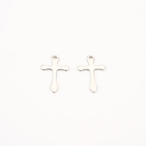 Stainless Steel Cross Pendants, 304 Stainless Steel, DIY, original color 