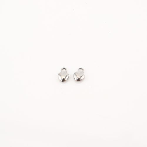 Stainless Steel Heart Pendants, 304 Stainless Steel, DIY, original color 