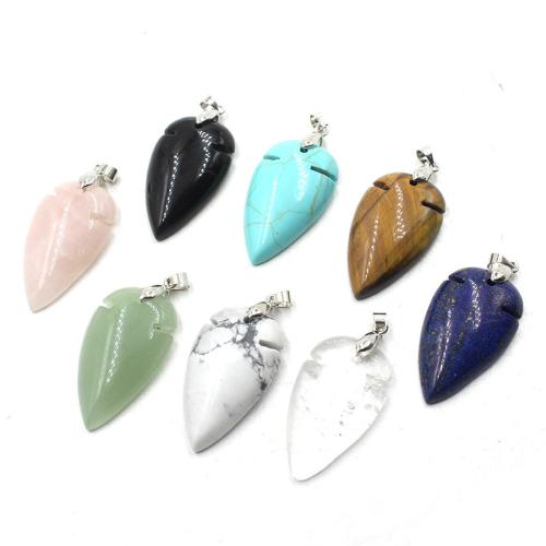 Gemstone ювелирные изделия Кулон, Полудрагоценный камень, Каплевидная форма, полированный, DIY & различные материалы для выбора продается PC