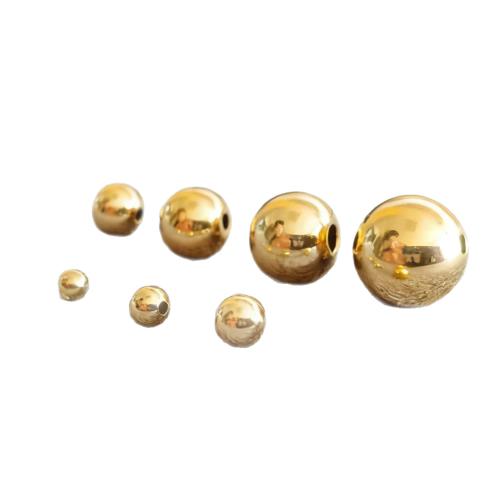 Billes en acier inoxydable, Acier inoxydable 316, Rond, Plaqué d'or 18K, DIY & normes différentes pour le choix, Vendu par PC