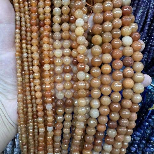 Perles de pierre gemme unique, Rond, naturel & DIY & différents matériaux pour le choix & normes différentes pour le choix & facettes Environ 38 cm, Vendu par brin
