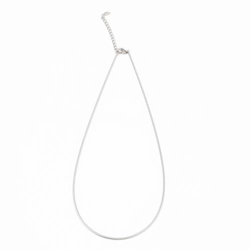304 Edelstahl Halskette Gliederkette, DIY & Schlangekette, originale Farbe, 450x6x6mm, verkauft von PC[