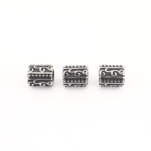Edelstahl Perlen, 304 Edelstahl, Vintage & DIY, originale Farbe, 10x8x8mm, verkauft von PC