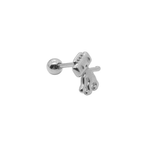 304 Stainless Steel Piercing Earring, polished & for woman, original color 