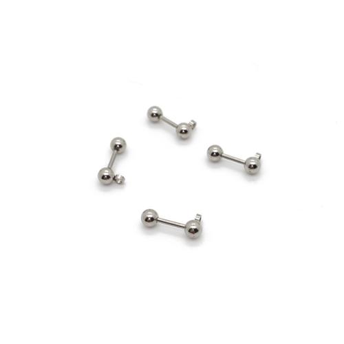 304 Stainless Steel Piercing Earring Findings, polished, DIY, original color 