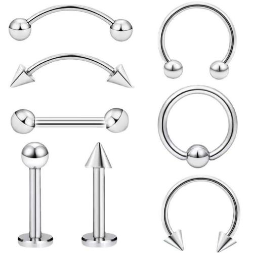 304 Stainless Steel Nose Piercing Jewelry, plated, Unisex 