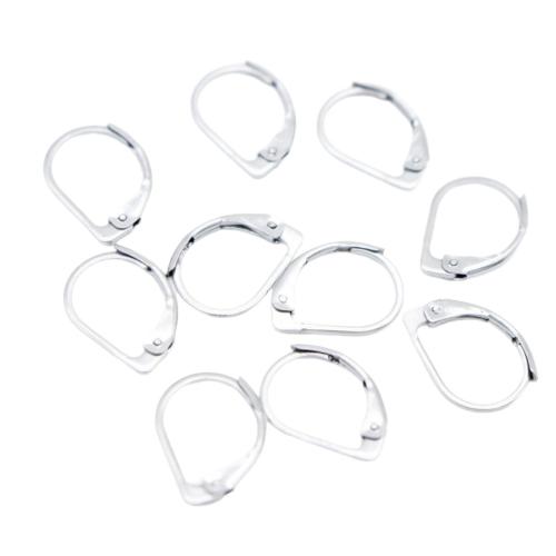 Stainless Steel Lever Back Earring Component, 304 Stainless Steel, DIY & machine polishing, original color 