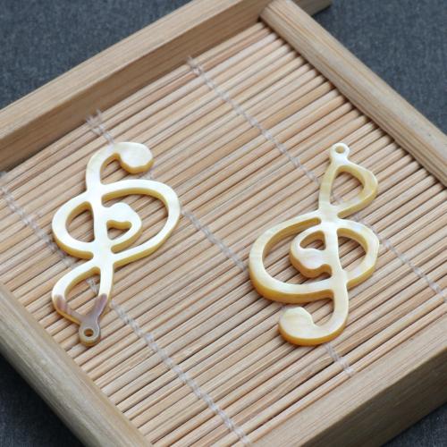 黄色のシェル ペンダント, 貝, 彫刻, DIY, 34mm, 売り手 パソコン
