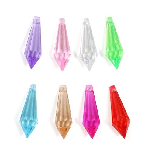 Pendentifs acryliques en translucides, Acrylique, Motif géométrique, DIY & transparent, plus de couleurs à choisir Vendu par lot[