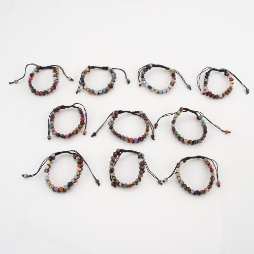 Gemstone Bracelet, Round, Double Layer & Unisex 