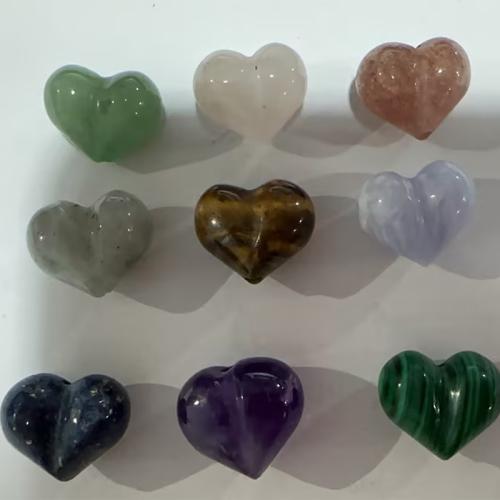 Single Gemstone Beads, Heart, DIY Approx 1.5mm 