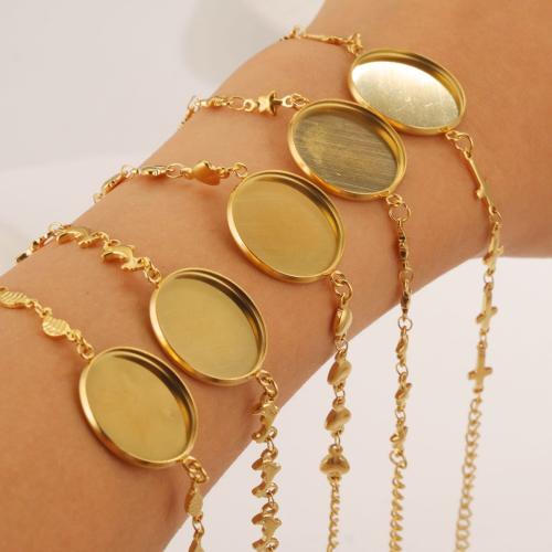 Bracelet en acier inoxydable & Bangle Réglage, Acier inoxydable 304, DIY & styles différents pour le choix, couleur originale, Vendu par brin