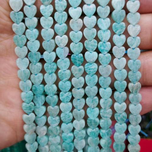 Single Gemstone Beads, Heart, DIY 6mm Approx 38 cm 