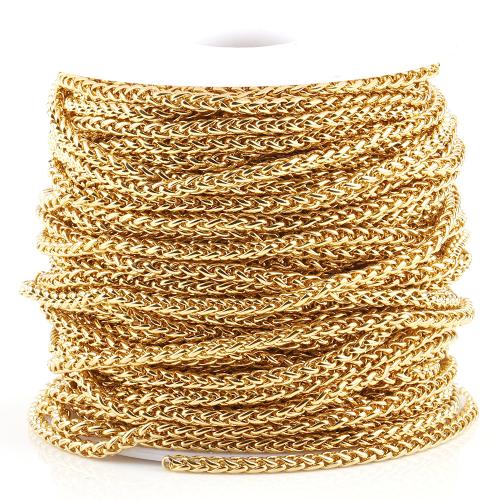 Bijoux chaîne en acier inoxydable, Acier inoxydable 304, Placage ionique sous vide, DIY & normes différentes pour le choix, plus de couleurs à choisir, Vendu par m