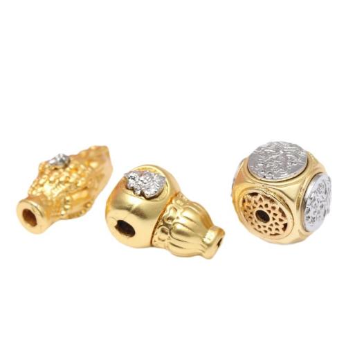 Zinc Alloy Spacer Beads, gold color plated, DIY 