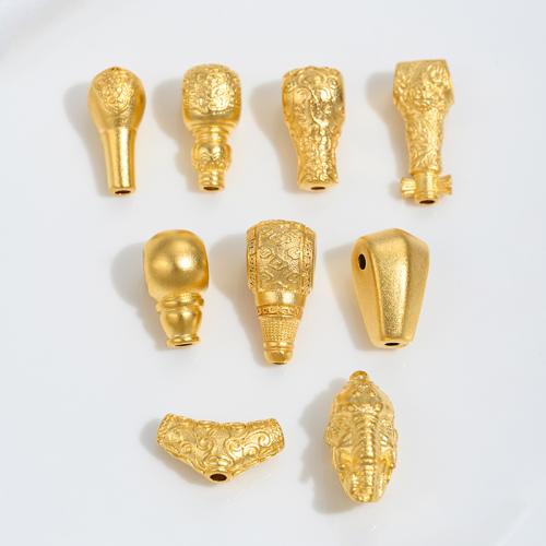 Zinc Alloy Spacer Beads, sang gold plated, DIY 