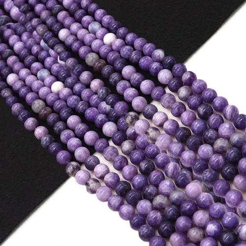 Lavender Quartz Beads, Round, DIY, 4mm Approx 38 cm 