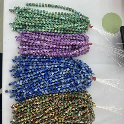 Perle empereur Pierre , Jaspe d'impression, cadre, DIY, plus de couleurs à choisir Environ 20 cm, Vendu par brin