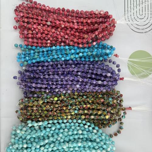 Perle empereur Pierre , Jaspe d'impression, DIY, plus de couleurs à choisir Environ 20 cm, Vendu par brin