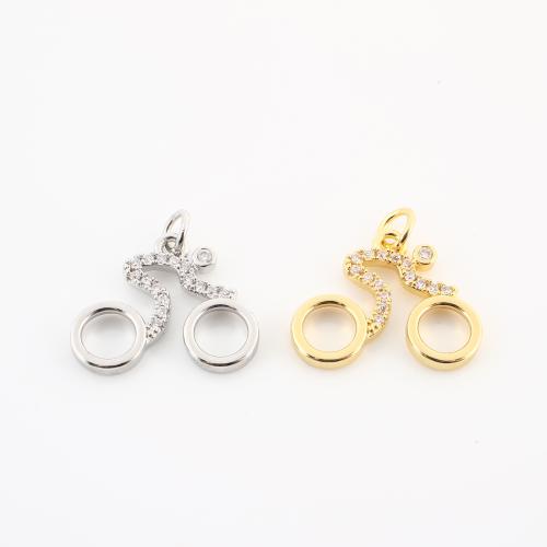 キュービックジルコニアマイクロパヴェブラスペンダント, 銅, メッキ, DIY & マイクロパヴェジルコニア, 無色 売り手 パソコン