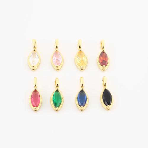 キュービックジルコニアマイクロパヴェブラスペンダント, 銅, 水滴, ゴールドメッキ, DIY & マイクロパヴェジルコニア, 無色 売り手 パソコン