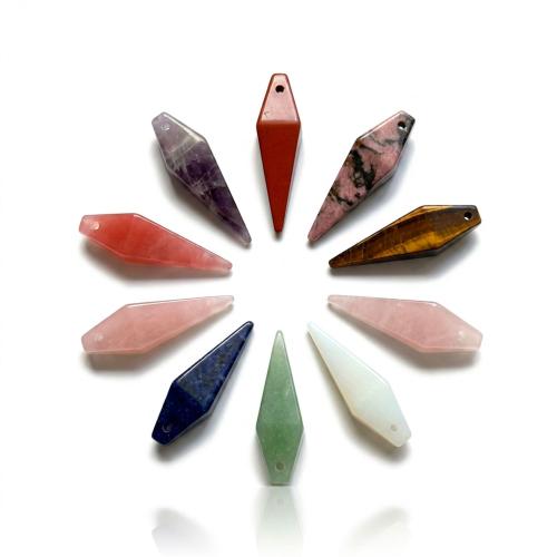 Gemstone ювелирные изделия Кулон, Полудрагоценный камень, Геометрический узор, DIY & различные материалы для выбора продается PC