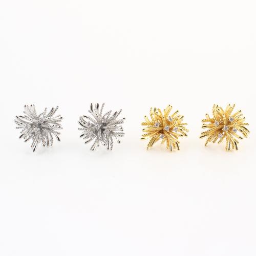 laiton boucle d oreille dormeuse, Placage, bijoux de mode & pavé de micro zircon & pour femme, plus de couleurs à choisir Vendu par paire