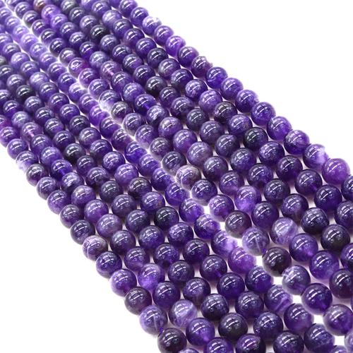 Natürliche Amethyst Perlen, rund, DIY & verschiedene Größen vorhanden, verkauft von Strang