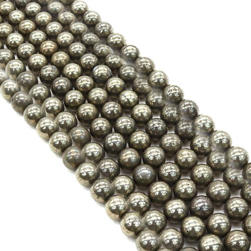Cuentas Individuales de piedras preciosas, Calcopirita, Esférico, Bricolaje & diverso tamaño para la opción, longitud:aproximado 38 cm, Vendido por Sarta